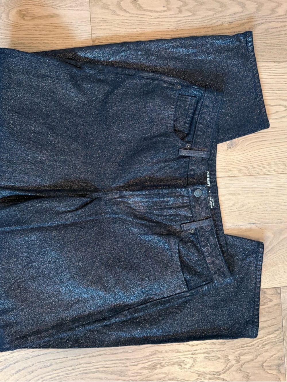 Old Navy Metallic Straight-Leg Jeans - Picture 4 of 4